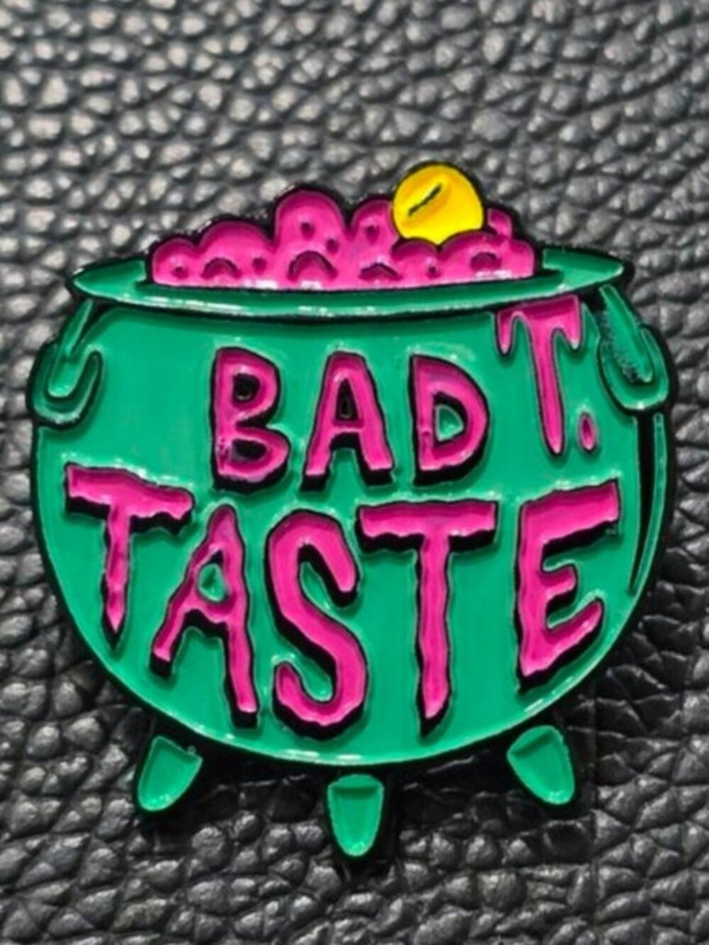 Killstar Bad Taste Enamel Pin Green Pink Cauldron Witchy Lapel Alt Gothic OS NWT